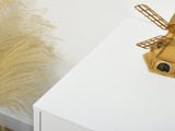 Tall Chest of Drawers, 4-Drawer Dresser for Bedroom, Modern Storage Cabinets with Hairpin Legs, T3398P344338