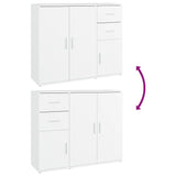 Sideboard White 91x29.5x75 cm Engineered Wood 823269