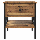 Bedside Cabinet with Drawer 2 pcs Old wood 40 x 42 x 45 cm 871223