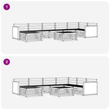 Outdoor Sofa Set 8 pcs Natural 3383657