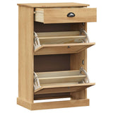 Shoe Cabinet VIGO 60x35x96 cm Solid Wood Pine 353169