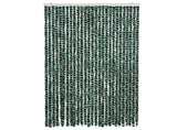 Fly Curtain Green and White 118x220 cm Chenille 4004887