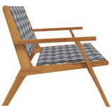Garden Furniture Black and White 122 x 78 x 73 cm 367822