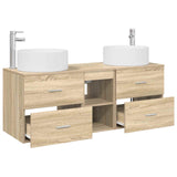 Bathroom Furniture Set 3 pcs Sonoma Oak 49.5 x 44.5 x 65.5 cm 3405949