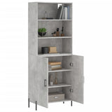 Highboard Concrete Grey 69.5x34x180 cm Engineered Wood 3189265