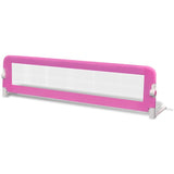 Toddler Safety Bed Rail 2 pcs Pink 150x42 cm 276086