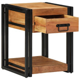 ZNTS Nightstands 2 pack 40x40x50 cm Solid Acacia Wood 4016705