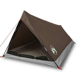 Camping Tent 2-Person Brown Waterproof 4009625