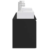 Bathroom Cabinet Set 3 pcs Black 49.5 x 41 x 62.5 cm 3405648