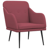 Armchair Wine Red 63x76x80 cm Fabric 351477