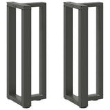 Console Table Legs T-Shaped 2 pcs Anthracite 38x25x cm Steel 4013046