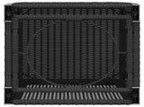 Propane Tank Cover Table Black 40x40x60 cm Poly Rattan 366294