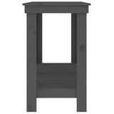 Work Bench Grey 140x50x80 cm Solid Wood Pine 822508