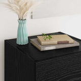 Sideboard Black Oak 34.5 x 34 x 90 cm Engineered Wood 885700
