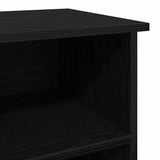 TV Cabinet Black Oak 99.5 x 35.5 x 48 cm Engineered Wood 881380