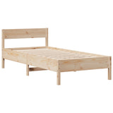 Bookcase Bed without Mattress 75x190 cm Small Single Solid Wood Pine 3323050