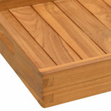 Serving Tray 60x35 cm Solid Teak Wood 315456