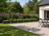 Raised Garden Bed Anthracite 480 x 40 x 24 cm cold-rolled steel 8006367