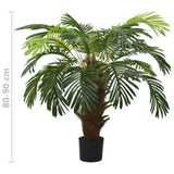 Artificial Cycas Palm with Pot 90 cm Green 336306