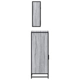 ZNTS 3 Piece Bathroom Furniture Set Grey Sonoma Engineered Wood 3301003