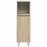3 Piece Bathroom Furniture Set Sonoma Oak Engineered Wood 3307680