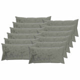 Cushion Cover 12 pcs HEERLEN Dark Grey 40 x 80 cm Flannel 910188