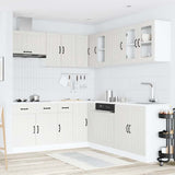 11 Piece Kitchen Cabinet Set Lucca White Engineered Wood 3314921
