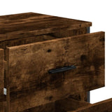 Chest of Drawers Smoked Oak 91x35.5x74.5 cm Engineered wood 3295304