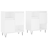 Sideboards 2 pcs White Engineered Wood 3190125