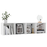800261 Book Cabinet/TV Cabinet White 143x30x36 cm