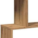 Room Divider Bookcase 5-Tier Artisan Oak 70x24x161 cm Engineered Wood 858101