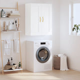 Wall Mounted Cabinet White 69.5x34x90 cm Engineered Wood 835010