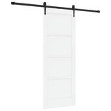 Sliding Door ORKDAL White 78 x 202 cm Solid Pine Wood 3333807