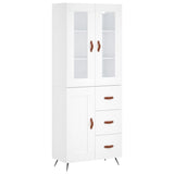 Highboard White 69.5x34x180 cm Engineered Wood 3198633