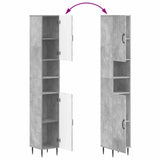 2 Piece Bathroom Cabinet Set HAARLEM Concrete Grey 3417534