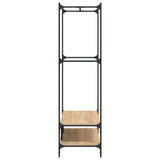 Clothes Rack with Shelves Sonoma Oak Engineered Wood 834201