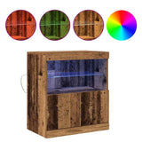 LED Sideboard Brown 60.5 x 37 x 67 cm Engineered Wood 863027