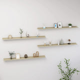 Wall Shelves 4 pcs Sonoma Oak 115x9x3 cm 326688