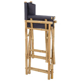 Folding Director's Chair 2 pcs Natural Bamboo 42028053