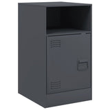 Bedside Cabinets 2pcs Anthracite 34.5x39x62 cm Steel 841768
