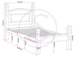 ZNTS Corona 3' Bed Low Foot End 200-201-010