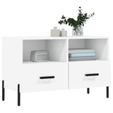 TV Cabinet White 80x36x50 cm Engineered Wood 828980