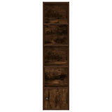 Bookcase Smoked Oak 31x24x127 cm Engineered Wood 860350