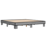 Bed Frame without Mattress Grey Sonoma 160x200 cm 3280230