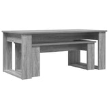Coffee Table Set 2 pcs Grey Sonoma Engineered Wood 8000137