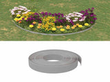 Garden Edging 25 m 10 cm PE Grey 42036845