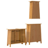 3 Piece Bathroom Furniture Set Solid Wood Pine 3223457