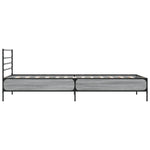 ZNTS Bed Frame without Mattress Grey Sonoma 90x200 cm 845585