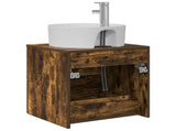 Wall-Mounted Sink Vanity Smoked Oak 49.5 x 44.5 x 65 cm 890298