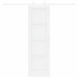 Sliding Door White 61 x 198.5 cm Solid Pine Wood 3333577